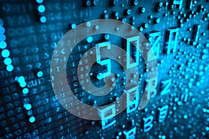 Artificial intelligence technologies digital background. Concept created with Generative AI technology