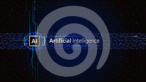 Artificial Intelligence, Technology background, Abstract background, Futuristic concept, blockchain, Augmented Reality