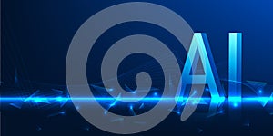 Artificial Intelligence Technology, Concept, Neural Network, Smart Processor, Futuristic System, Cognitive Computing, Machine