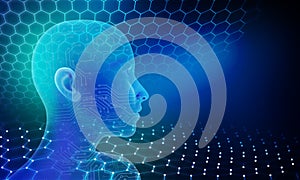 Artificial intelligence. Technology network concept background. Technology web background. Virtual concept. vector illustration.