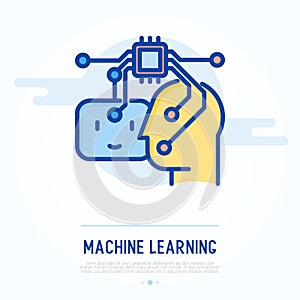 Artificial Intelligence thin line icon