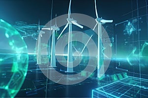 Artificial Intelligence to inspect wind turbine by examining the quality and efficiency of electricity generated through