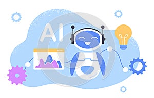 Artificial intelligence vector concept