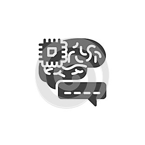 Artificial Intelligence vector icon