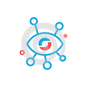 Artificial intelligence vector icon logo design