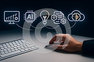 Artificial intelligence workflow from data analytics to ideas and automation