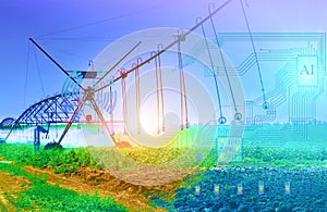 The artificial irrigation system of the future determines the degree of irrigation and leaching of fertilizers from the soil