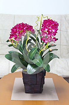 Artificial orchid flower