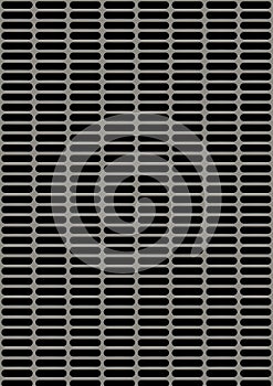 Artificial perforated metal plate