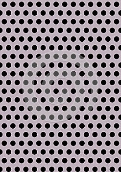 Artificial perforated metal plate