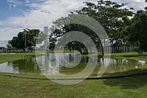 Artificial pond Parque EstaÃÂ§ÃÂ£o da Cidadania photo