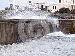 Artificial pool of La Charca photo