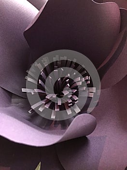 Artificial purple flower background