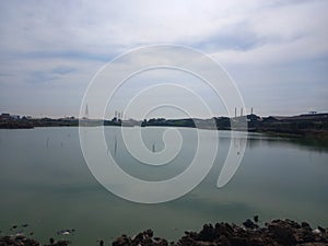 artificial reservoir in Jakarta Utara