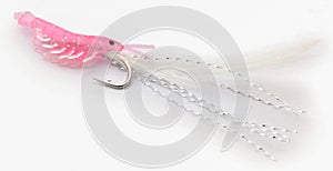 Artificial shirm in hook