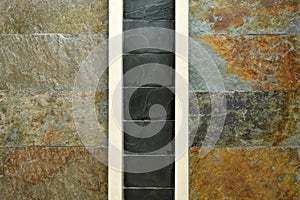 Artificial stone wall texture and background