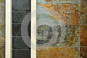 Artificial stone wall texture and background
