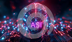 Artificial Super Intelligence (ASI) Logo - ASI is a hypothetical type of intelligent agent photo