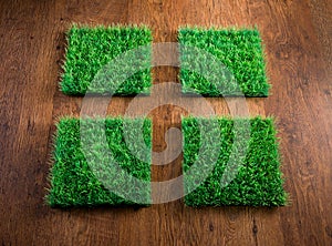 Artificial turf tiles