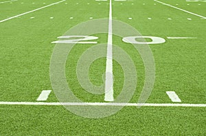 Artificial Turf 20 Yard Line