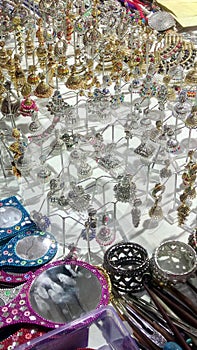 Artificial Women Jewelry on display for sale at Saras Aajeevika Mela, 2019