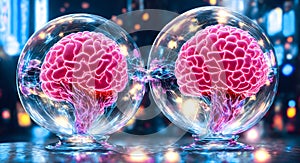 Artificially grown biomechanical human brains in glass jars