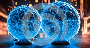 Artificially grown biomechanical human brains in glass jars