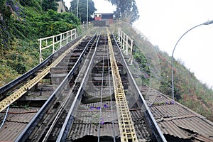 Artilleria funicular railways in Valparaiso, Chile