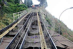 Artilleria funicular railways in Valparaiso, Chile photo