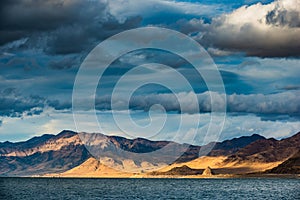 Artillery Bay Pyramid Lake Nevada photo