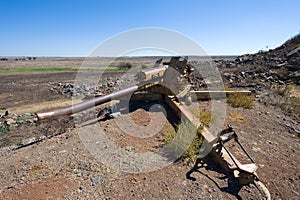 Artillery on the Golan Heights photo