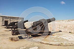 Artillery guns Morro Castle Havana photo