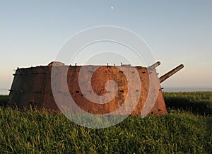 Artillery on the island of Askold