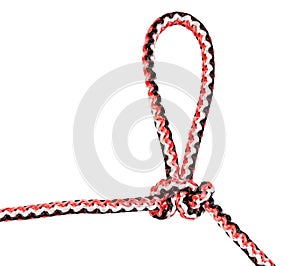 artillery loop knot tied on synthetic rope