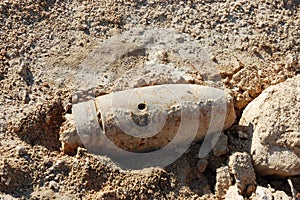 Artillery shell. photo