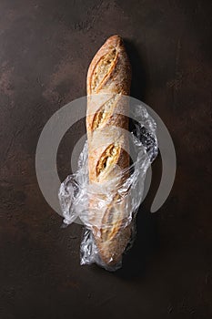 Artisan baguette bread