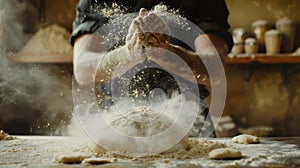 The Artisan Baker at Work.AI generated image