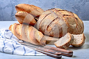 Artisan bread and sourdough baguettes
