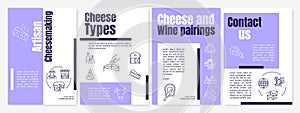 Artisan cheesemaking brochure template