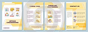 Artisan cheesemaking brochure template photo