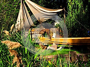 An artisan garden at the Chelsea Flower Show in London