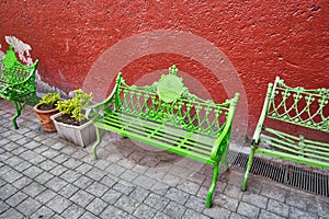 Artisan Market Mercado Artesanal in historic center of Coyoacan photo