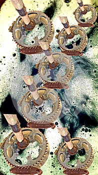 Artisan Mystical Industrialized  Metal Gears Water Art Scene  image Artography