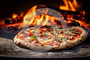 Artisan Pizza on Outdoor Grill"