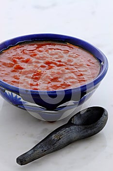 Artisan red hot chili sauce