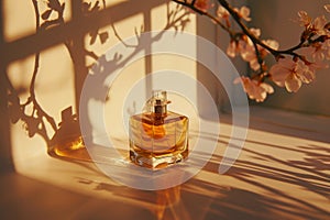 Artisanal amber enhances daily luxury wear in a chic vanity perfume, misting the evening with a scented fragrance and olfacto