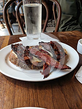 Artisanal bacon sampler plate
