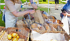 Artisanal Bread at Farmers Market