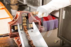 Artisanal production of caramel sweets butterscotch candies