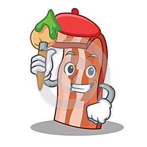 Artist bacon character cartoon style